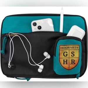 Harry Potter Tablet Mini Case Tech Bag Organiser - Teal & Black Bin Q